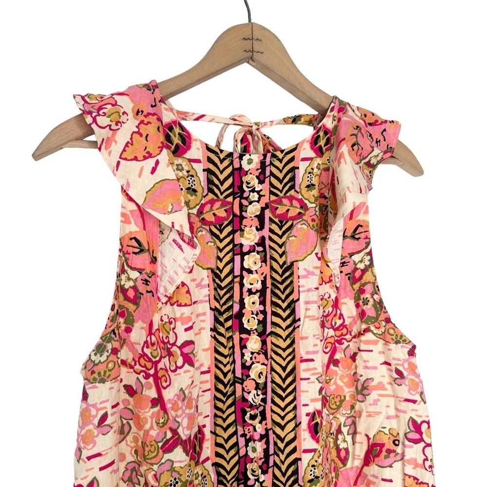 Free People | Summer In Tulum Tunic - Pink Combo Size Small - Picture 4 of 13